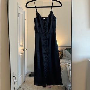 Abercrombie and Fitch black silk dress
